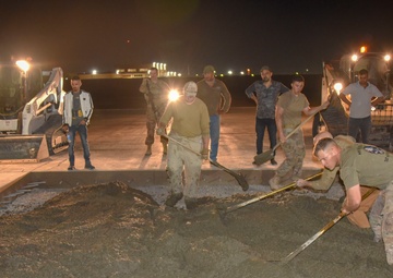 370th AEAS Air Advisors facilitate runway repairs at Taji