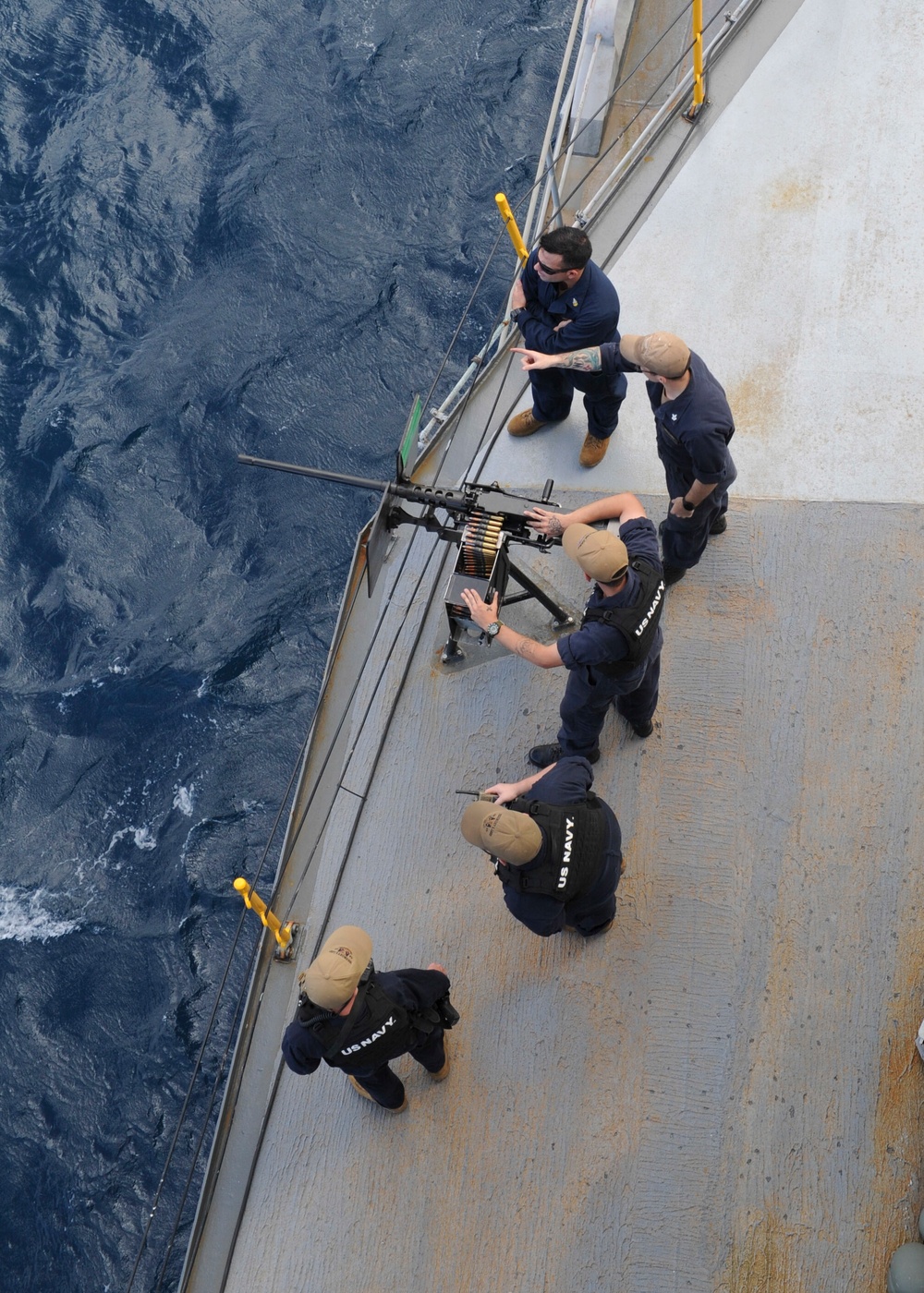 Frank Cable conducts sea trials