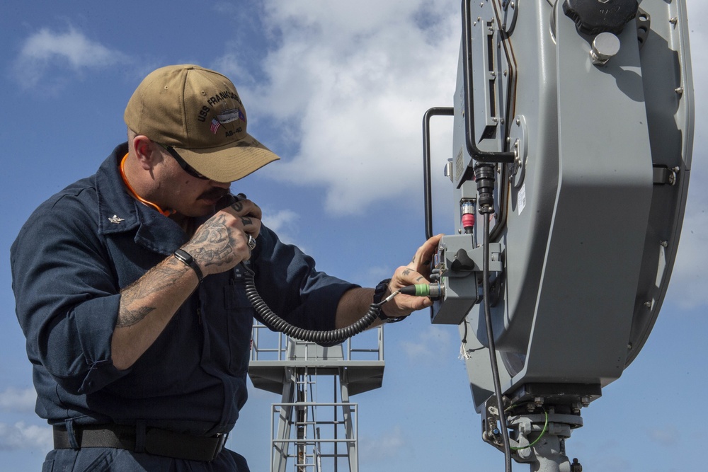 Frank Cable conducts sea trials