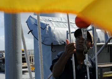 Frank Cable conducts sea trials