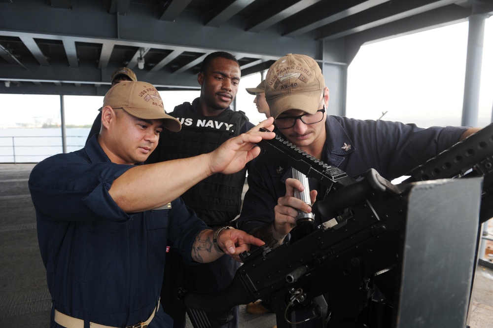 Frank Cable conducts sea trials