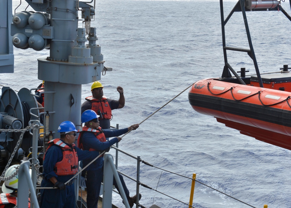 Frank Cable conducts sea trials