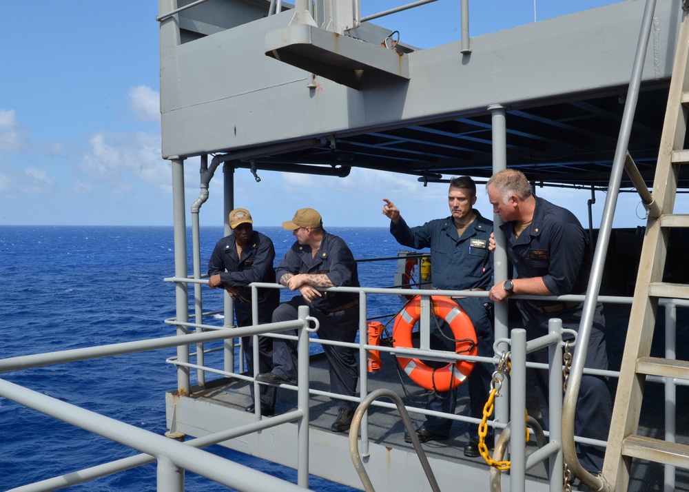 Frank Cable conducts sea trials