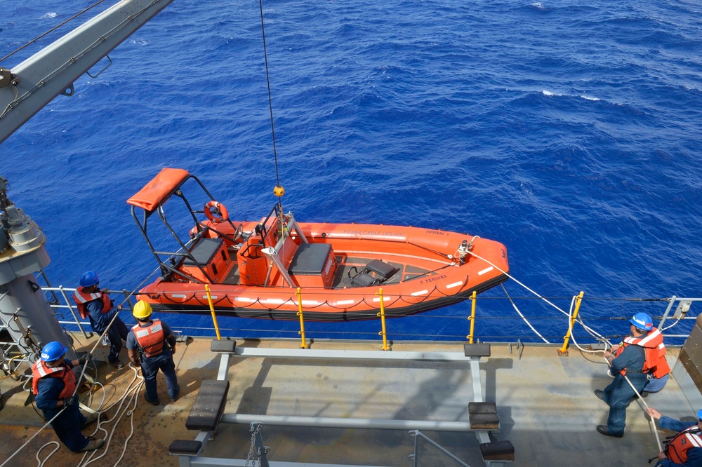 Frank Cable conducts sea trials