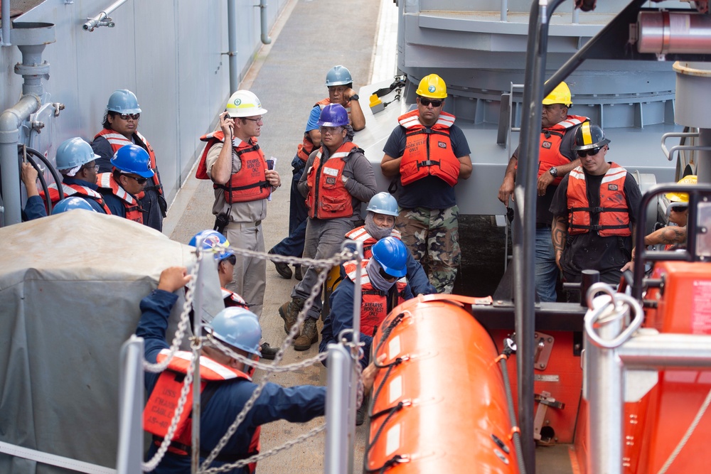 Frank Cable conducts sea trials