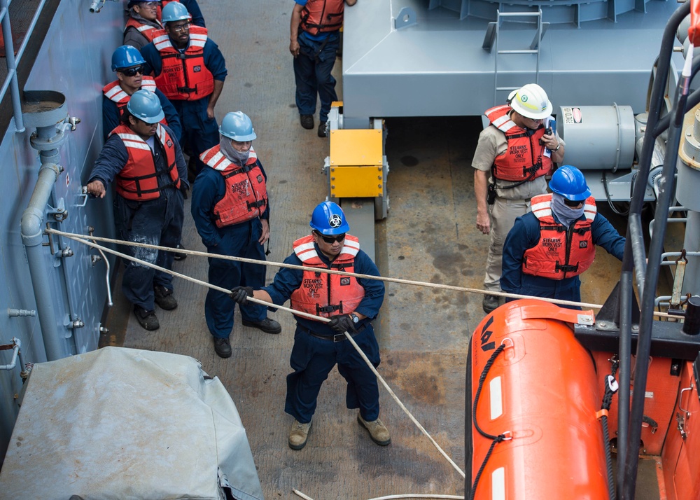 Frank Cable conducts sea trials