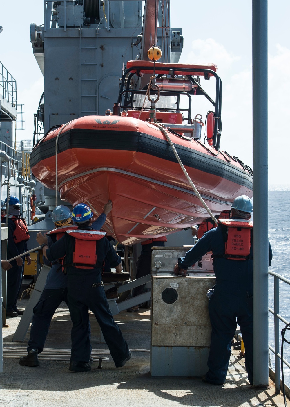 Frank Cable conducts sea trials