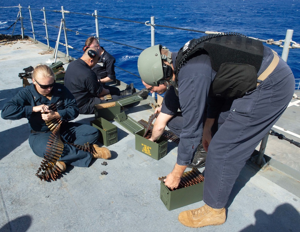 Frank Cable conducts sea trials