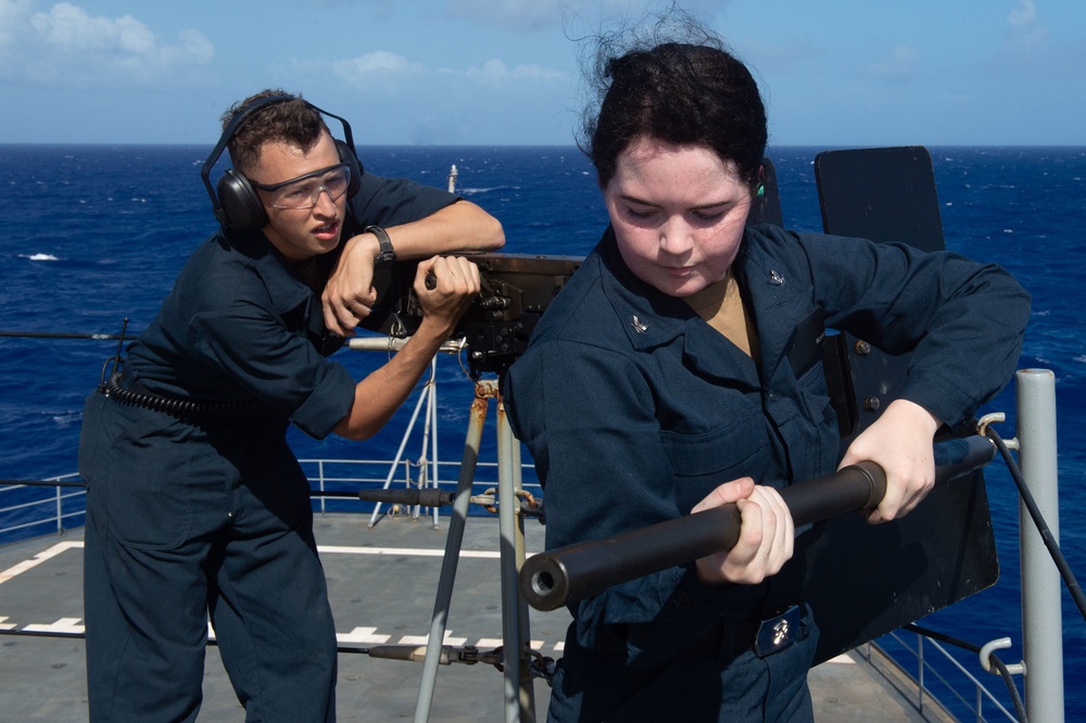 Frank Cable conducts sea trials