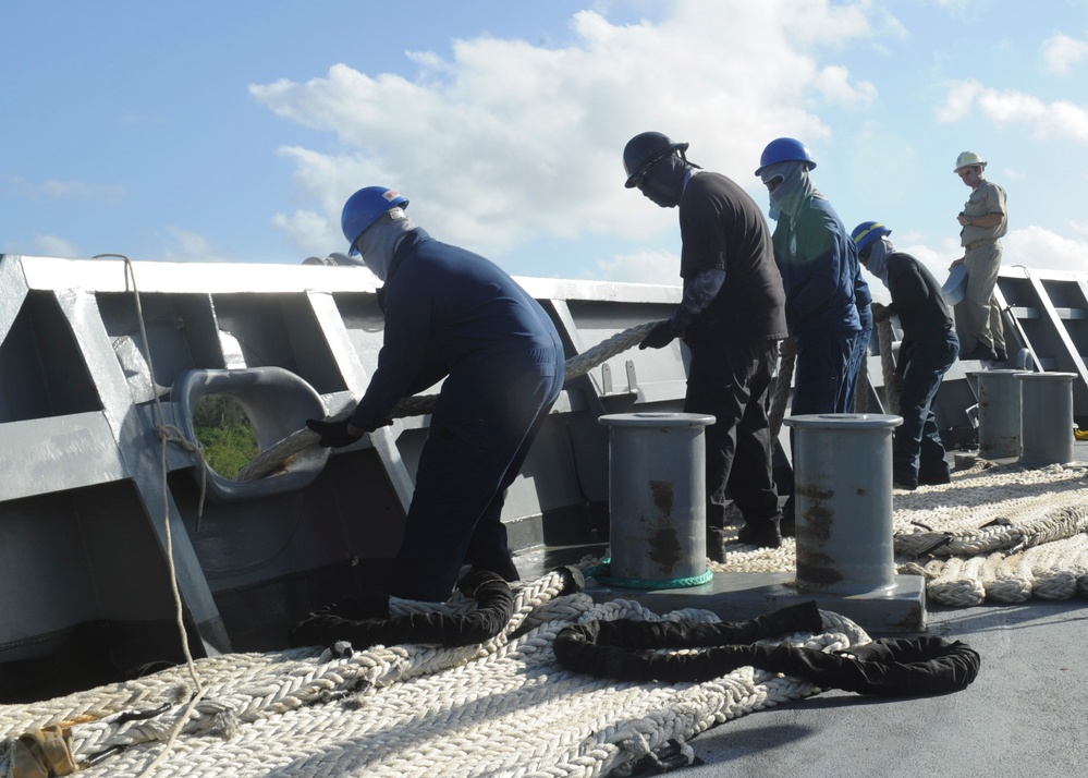 Frank Cable conducts sea trials