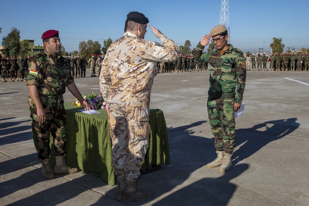 Peshmerga Forces Graduate at Bnaslawa Training Center