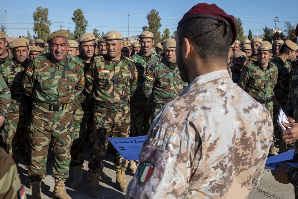 Peshmerga Forces Graduate at Bnaslawa Training Center