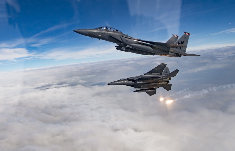 494th Expeditionary Fighter Squadron members conduct fly-by to Honor Qatar National Day