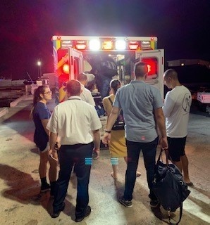 Coast Guard Station San Juan crew medevacs 13-month baby from Disney Fantasy cruise ship in San Juan Harbor, Puerto Rico