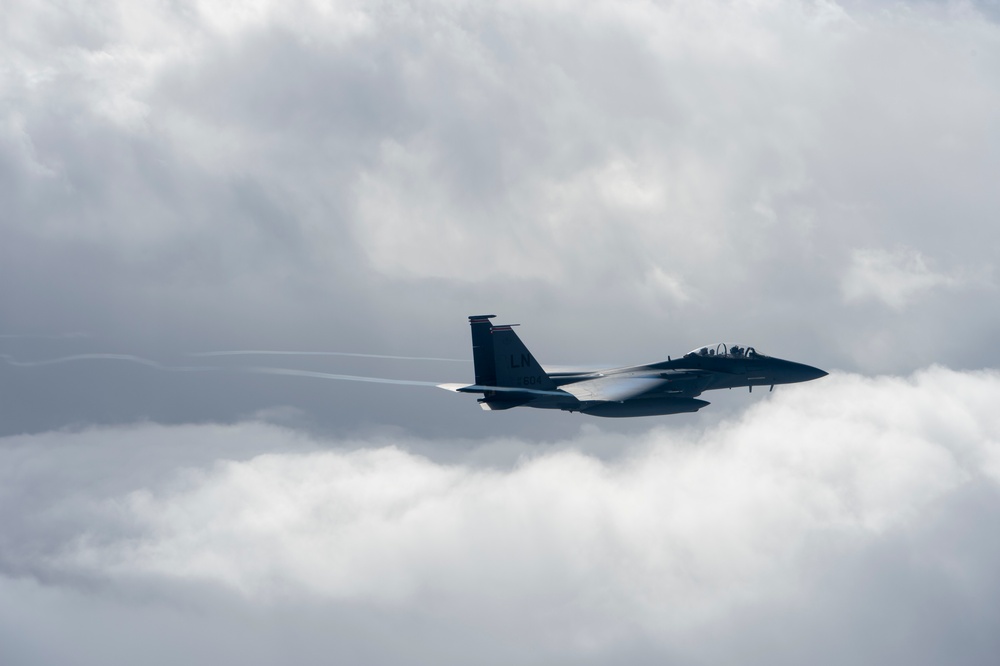 494th Expeditionary Fighter Squadron members conduct fly-by to Honor Qatar National Day