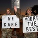 Volunteers show commuters ‘We Care’ at JBSA-Lackland entry gates