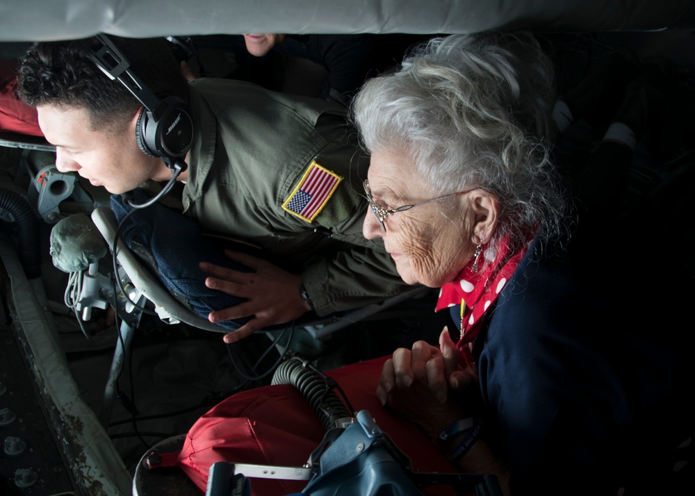 “Rosie the Riveter” returns to the 459th for a KC-135 flight