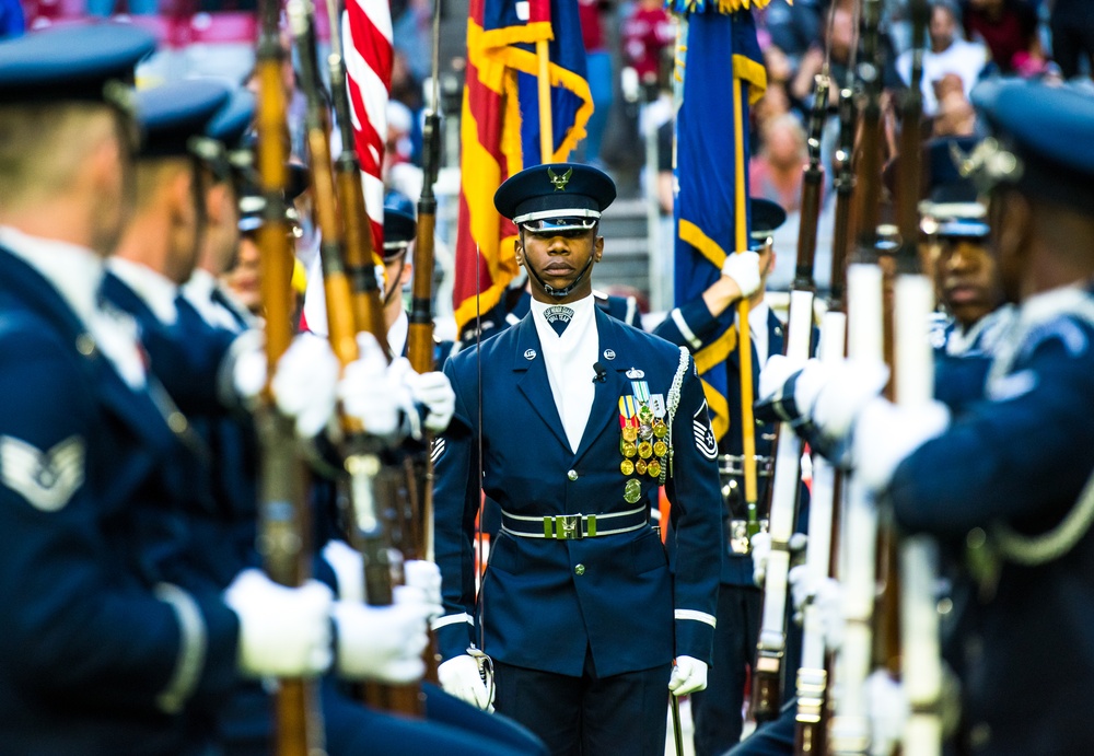 USAF Airmen represent at AZ Cardinals Game