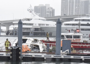 Coast Guard responds to vessel fire on Watson Island