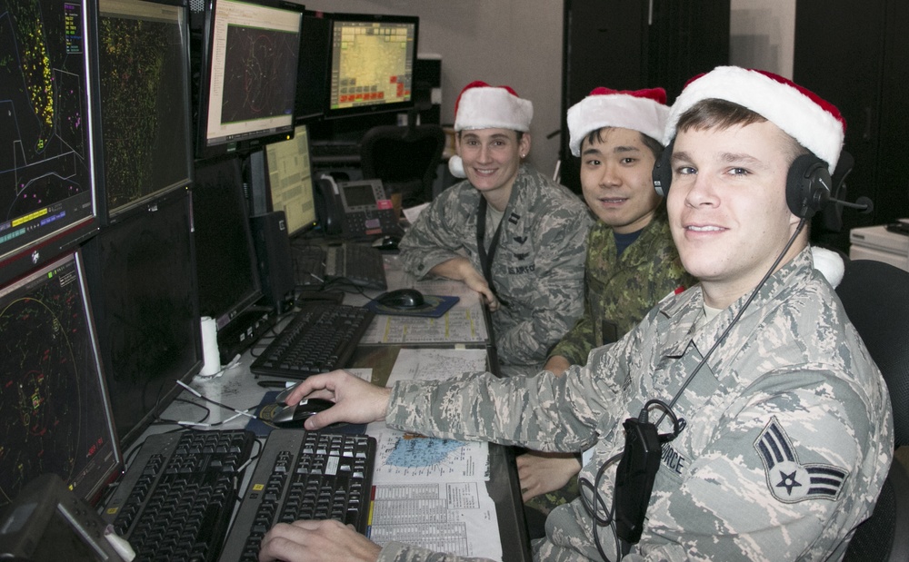Airmen prepare to track Santa on Christmas Eve