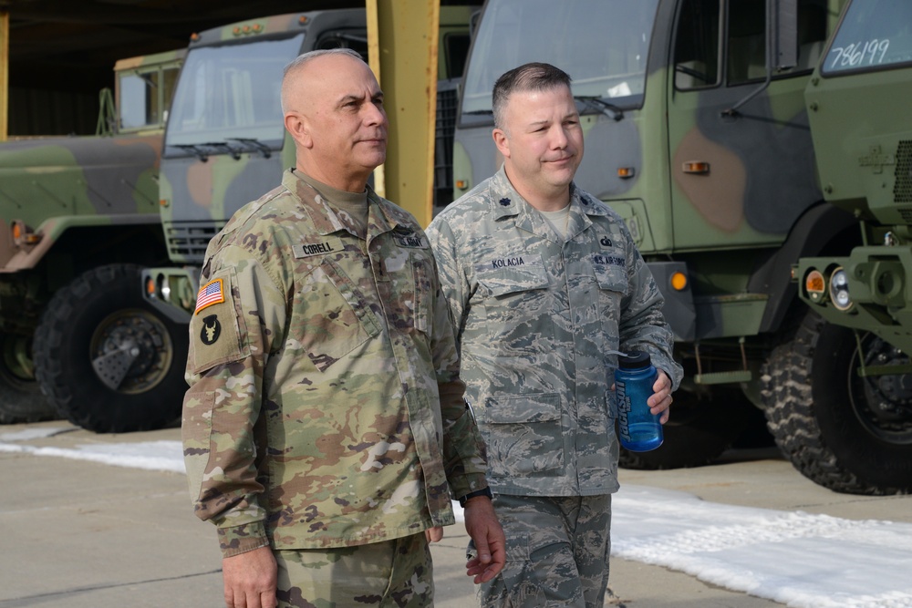 Major General Corell visits 133rd