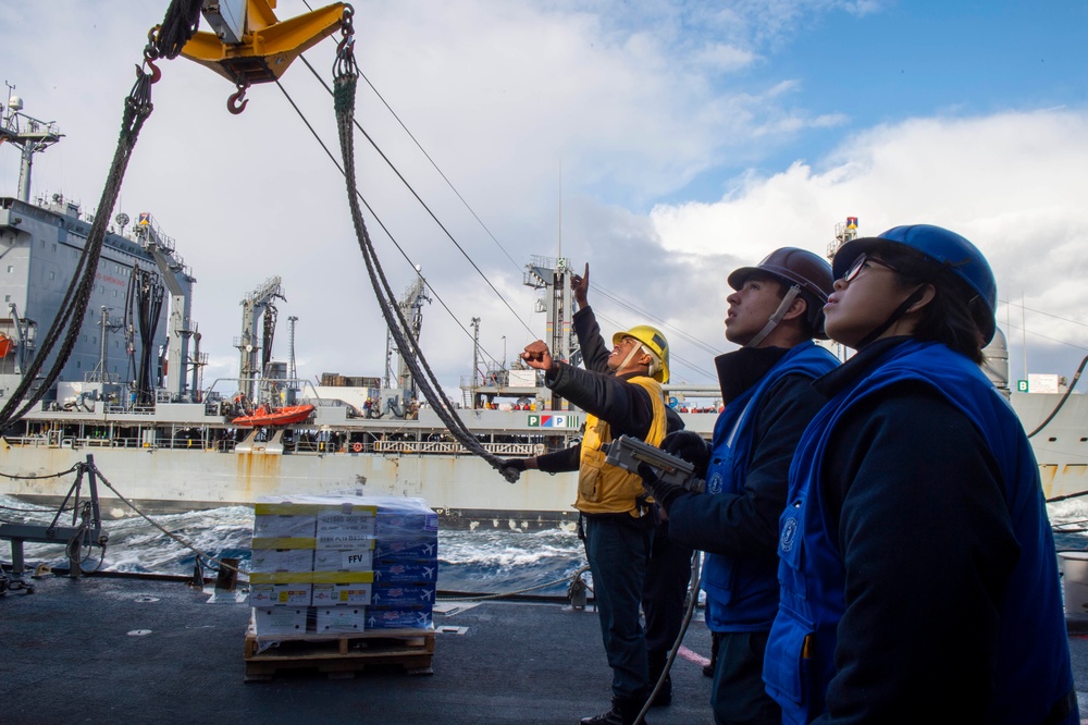 Barry Conducts Replenishment-at-sea with John Ericsson