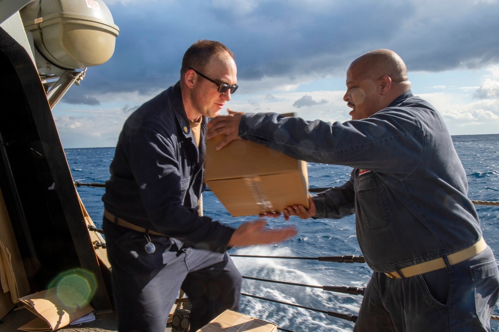 Barry Conducts Replenishment-at-sea with John Ericsson