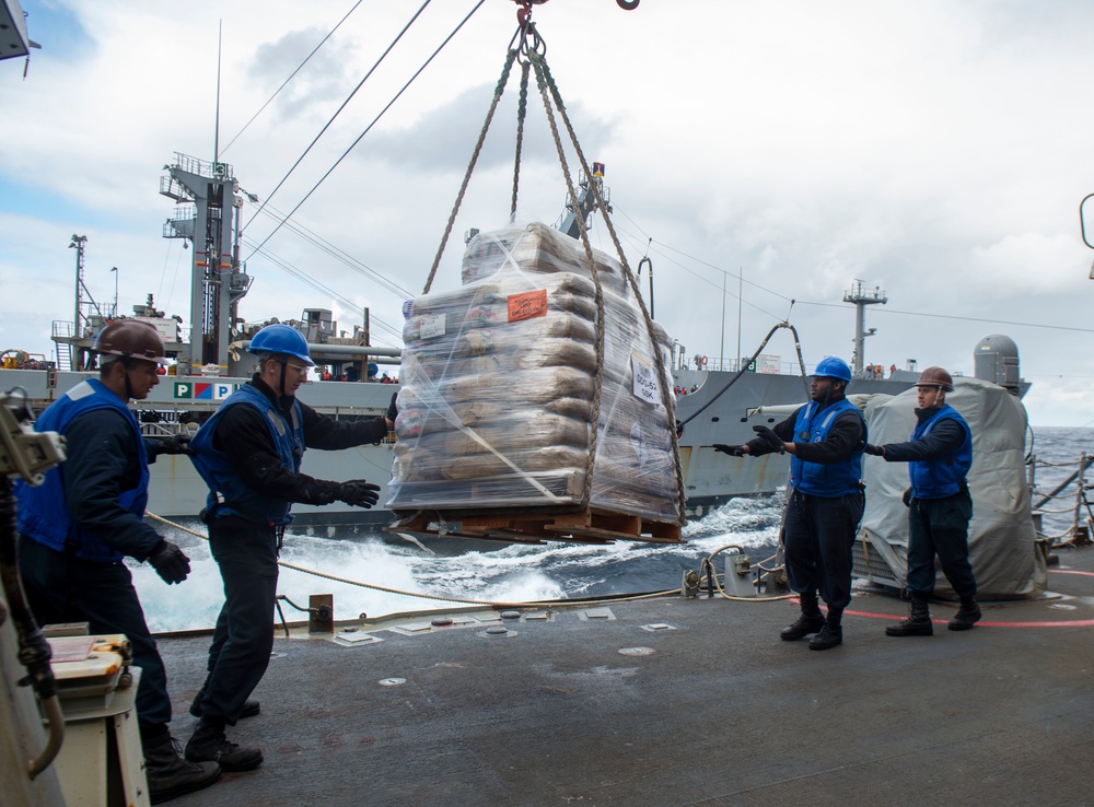 Barry Conducts Replenishment-at-sea with John Ericsson