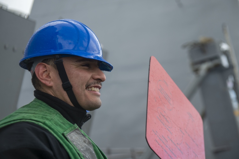 Barry Conducts Replenishment-at-sea with John Ericsson