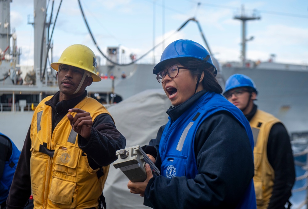 Barry Conducts Replenishment-at-sea with John Ericsson
