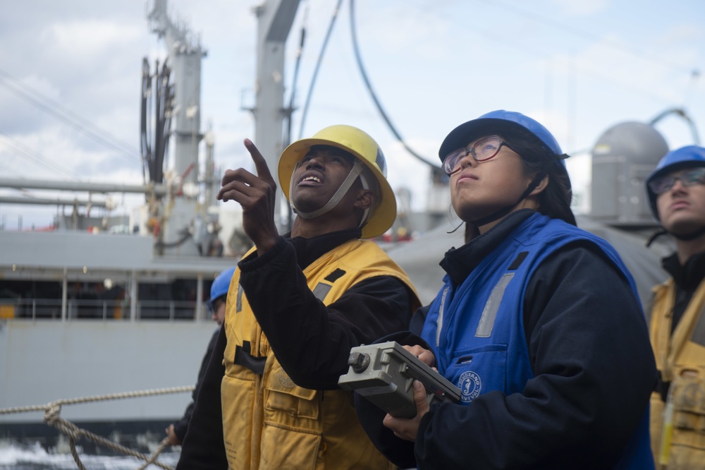 Barry Conducts Replenishment-at-sea with John Ericsson