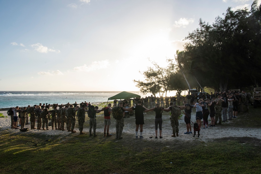 Andersen AFB Airmen Run Memorial Ruck March