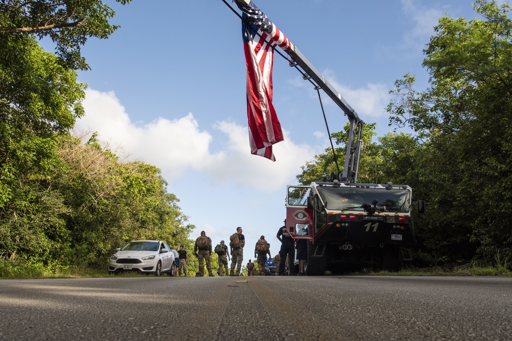 Andersen AFB Airmen Run Memorial Ruck March