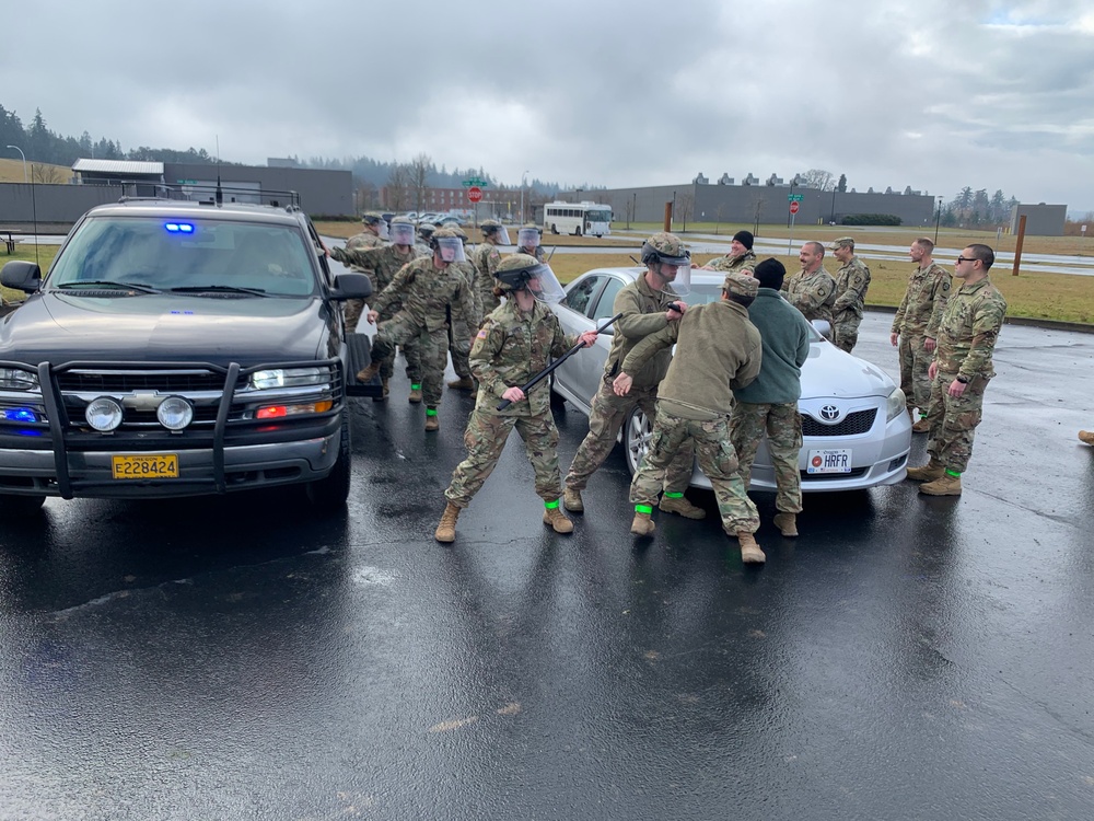 1186th Military Police Company conducted National Guard Reaction Force training