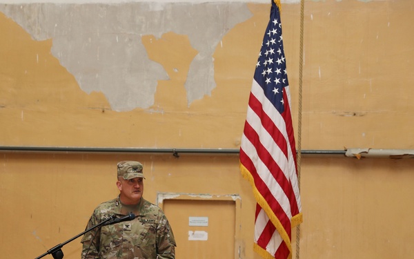 1 ID (FWD) change of command ceremony