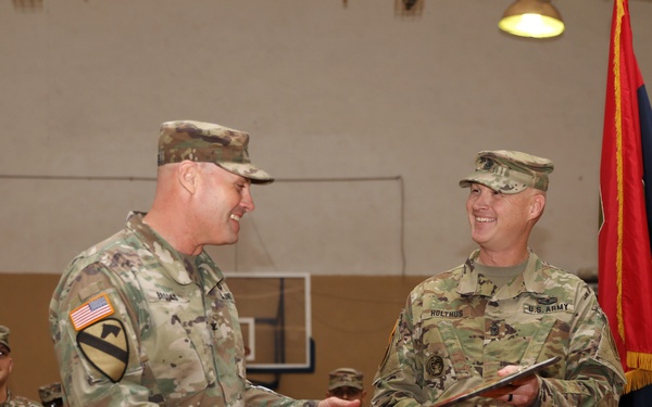 1 ID (FWD) change of command ceremony