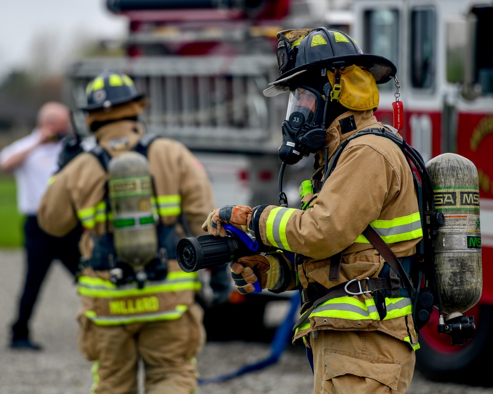 Firefighters train on vehicle crash response and victim extraction