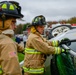 Firefighters train on vehicle crash response and victim extraction