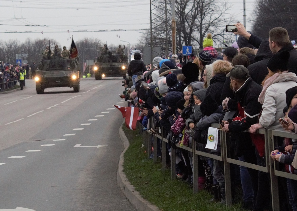 Michigan National Guard affirms partnership during Latvia's 101st Independence Day celebration