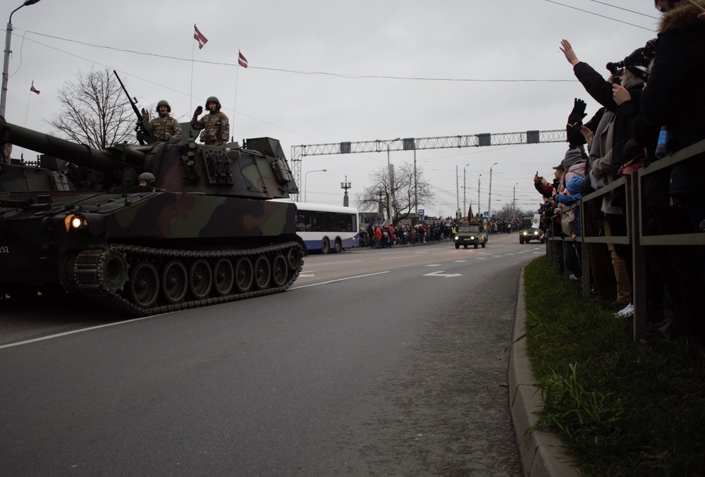 Michigan National Guard affirms partnership during Latvia's 101st Independence Day celebration