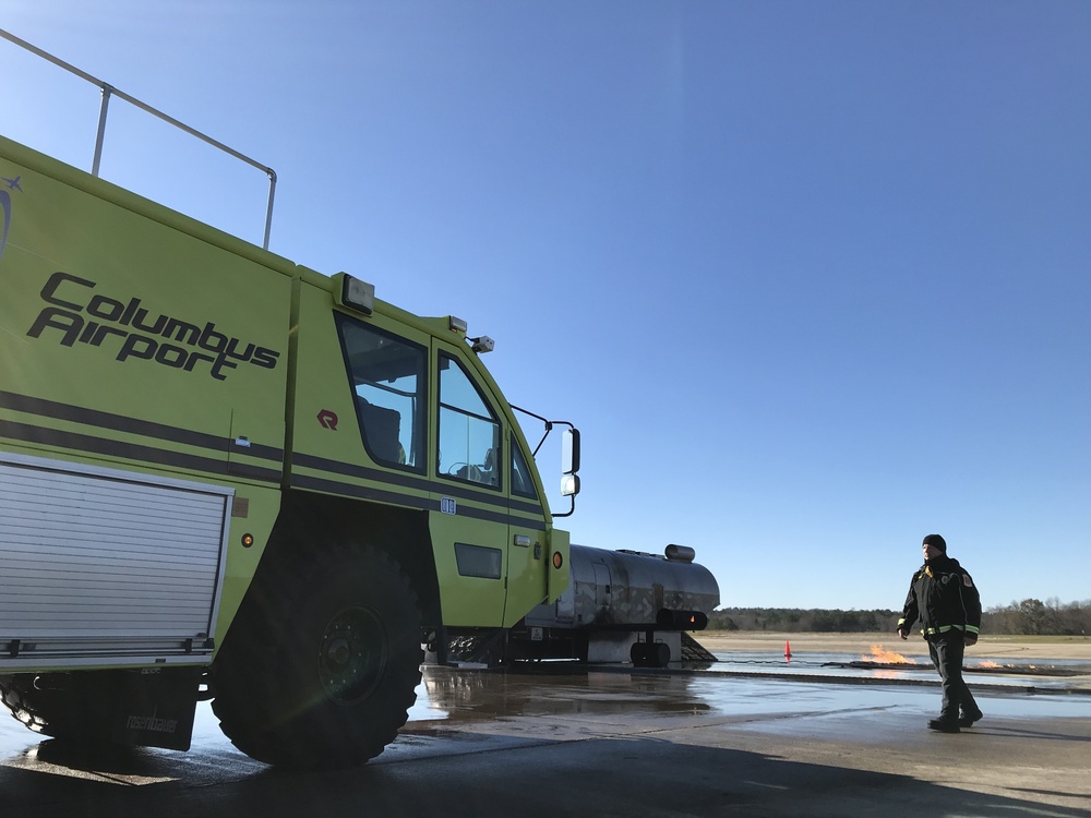 Lawson Army Airfield firefighter training