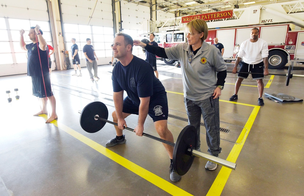 Wright-Patt firefighters learn peer fitness training