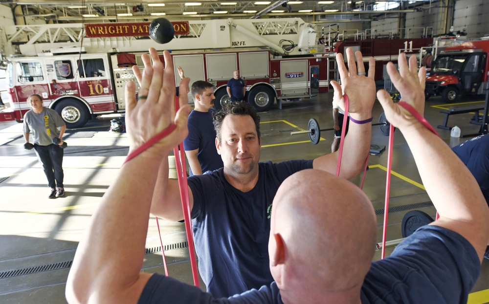 Wright-Patt firefighters learn peer fitness training