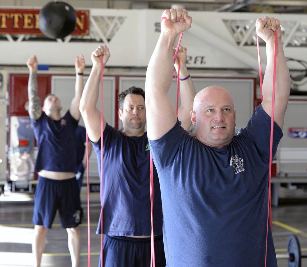 Wright-Patt firefighters learn peer fitness training