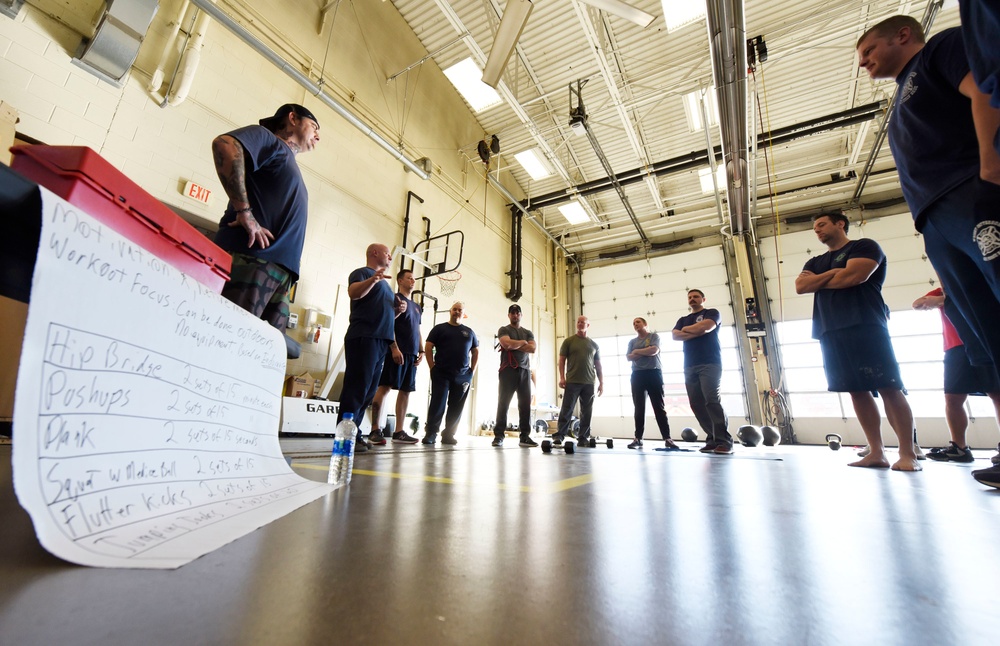 Wright-Patt firefighters learn peer fitness training