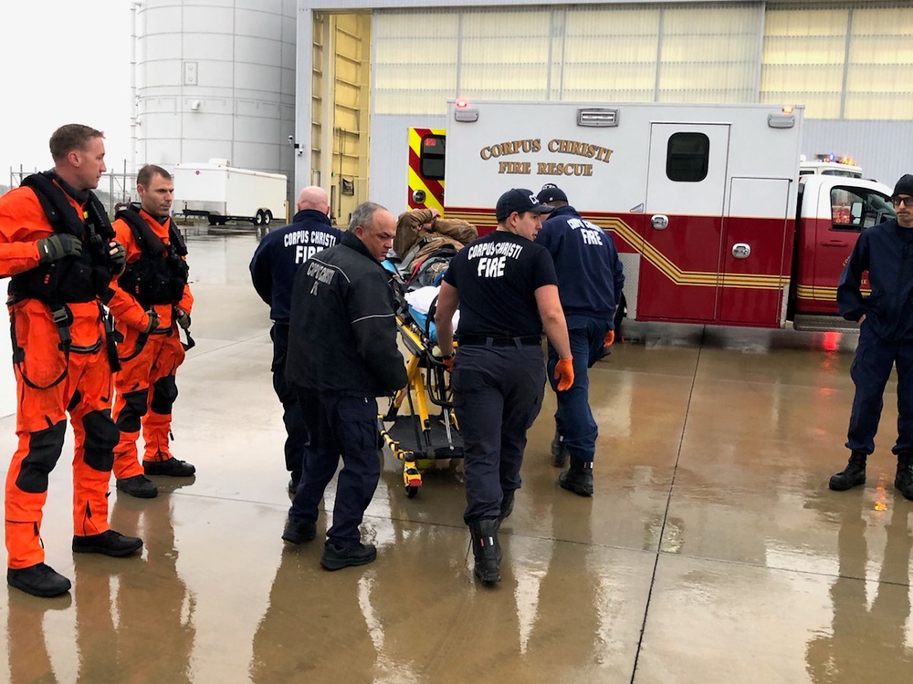 Coast Guard medevacs vessel crewmember 20 miles offshore Port Aransas, Texas