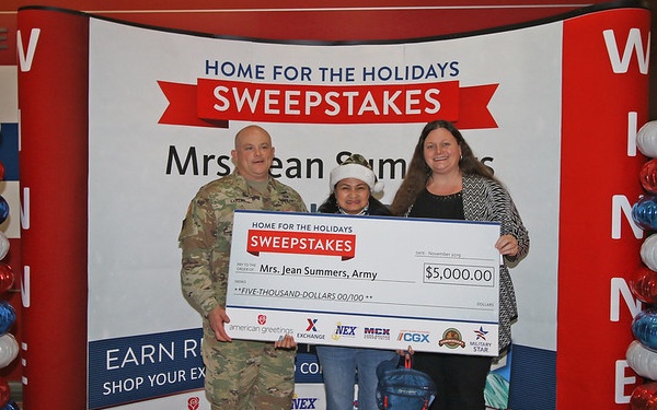 Five Shoppers Split $25,000 in MILITARY STAR Home for the Holidays Sweepstakes