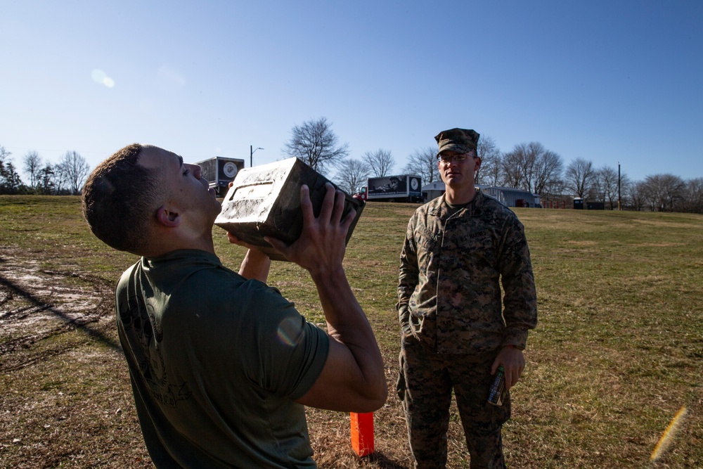 Marine Corps Information Operations Center Runs Combat Fitness Test