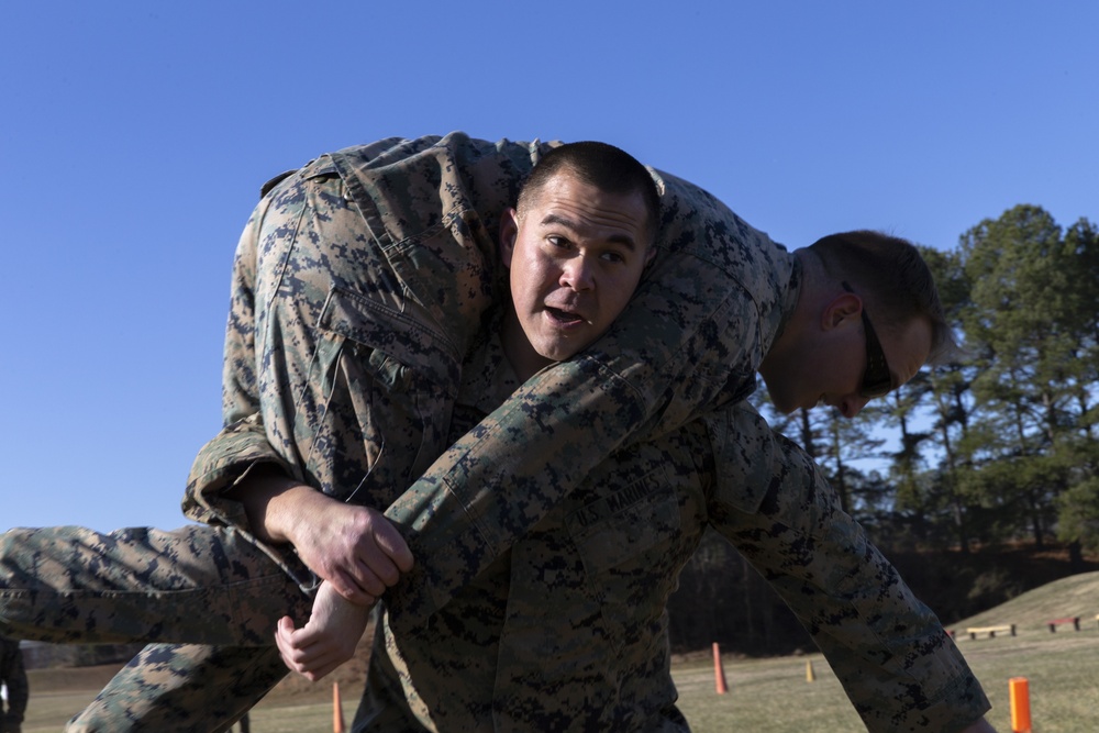 Marine Corps Information Operations Center Runs Combat Fitness Test