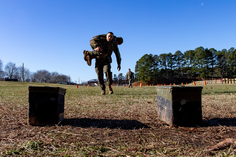 Marine Corps Information Operations Center Runs Combat Fitness Test